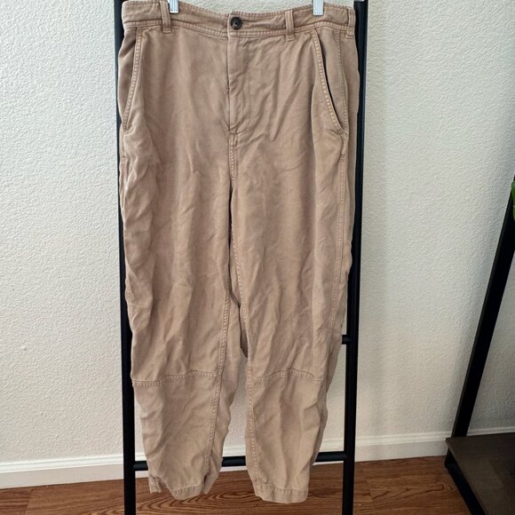 Everlane Khaki Barrel Pants Size 8 - Picture 3 of 10